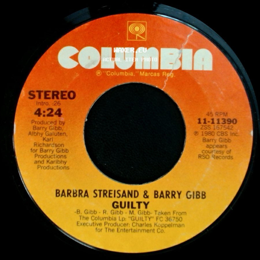 Barbra Streisand & Barry Gibb / Barbra Streisand - Guilty / Life Story side A