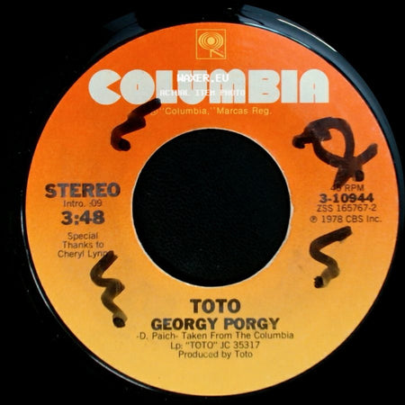 Toto - Child's Anthem / Georgy Porgy side B