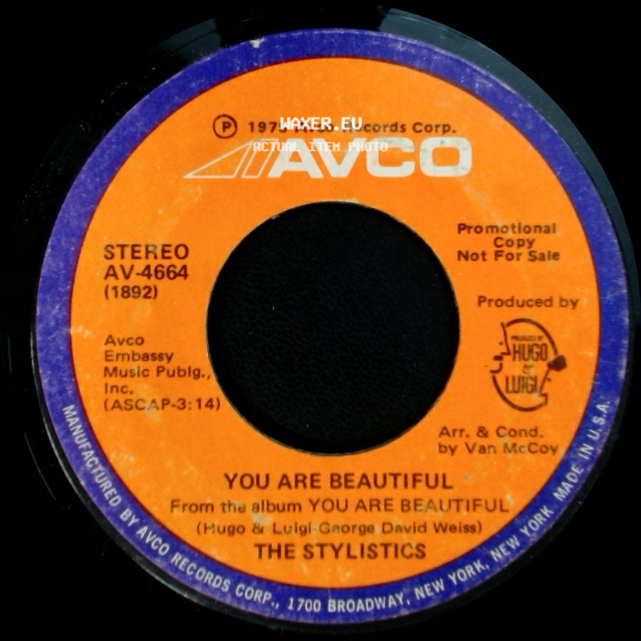 The Stylistics - You Are Beautiful / You Are Beautiful side B