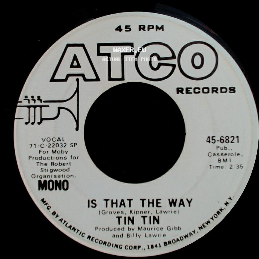 Tin Tin - Is That The Way / Is That The Way side B