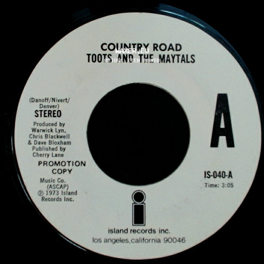 Toots And The Maytals - Country Road / Country Road side A