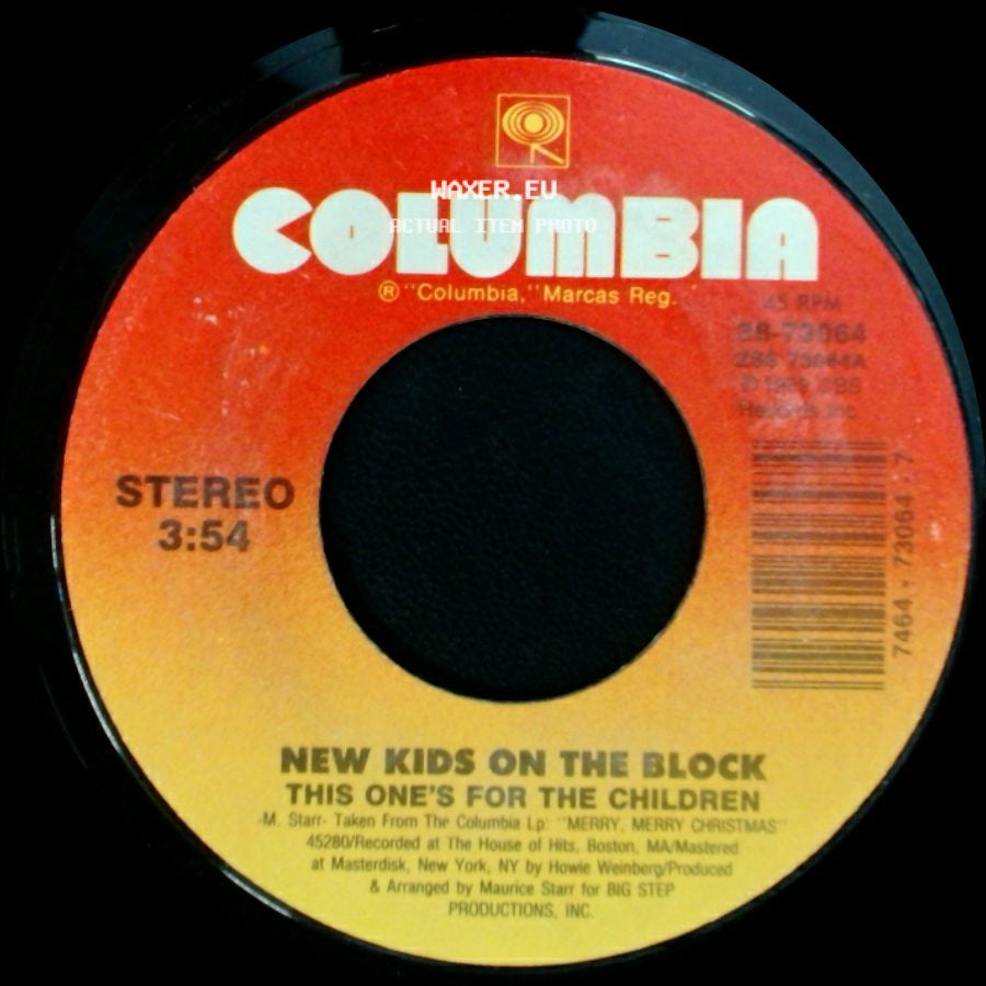 New Kids On The Block - This One's For The Children / Funky, Funky Xmas side A