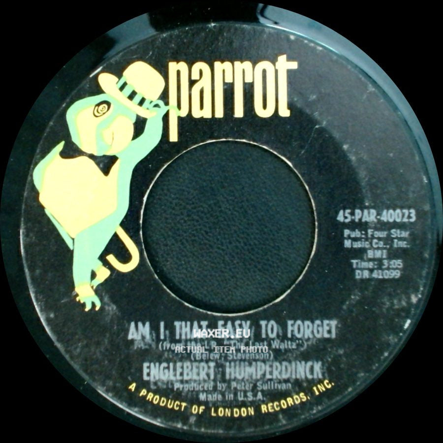 Englebert Humperdinck - Pretty Ribbons / Am I That Easy To Forget side B