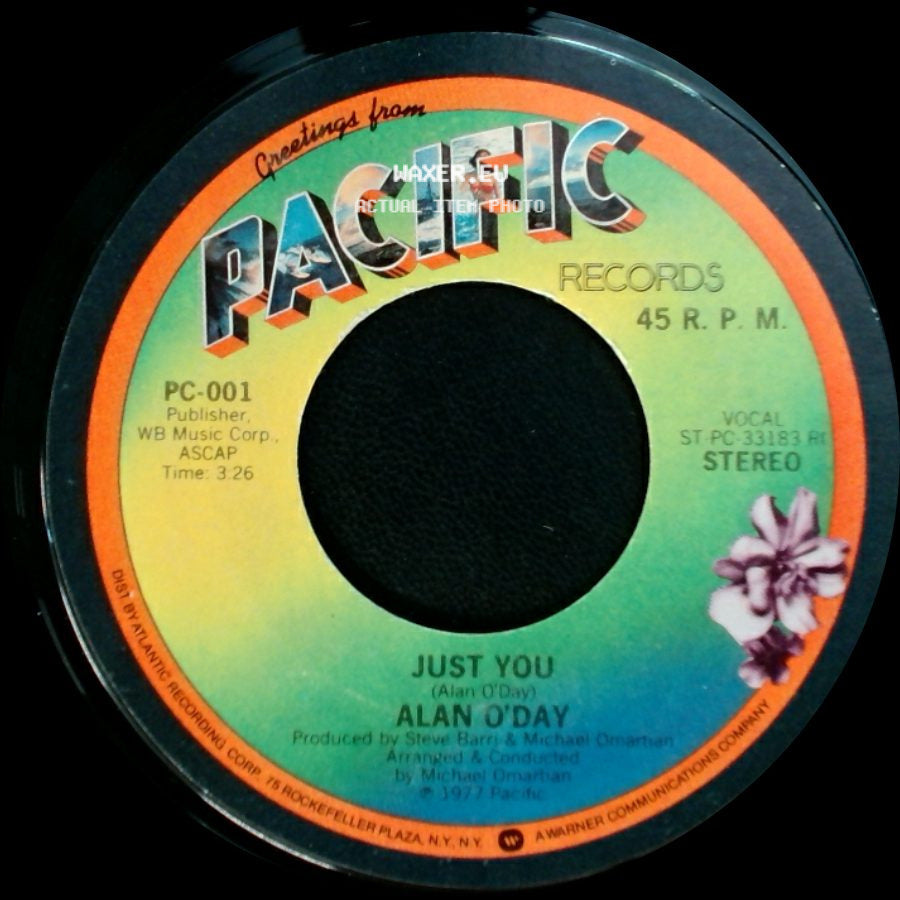 Alan O'day - Undercover Angel / Just You side B