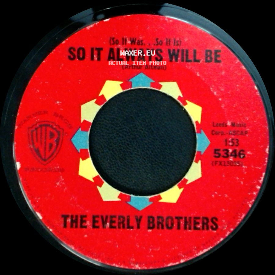 The Everly Brothers - So It Always Will Be / Nancy's Minuet side A