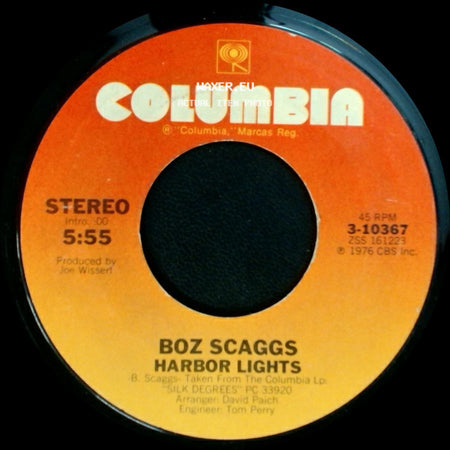 Boz Scaggs - Lowdown / Harbor Lights side B
