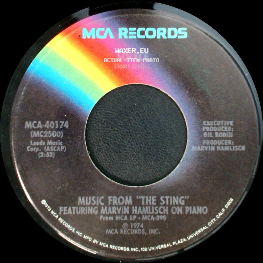 Marvin Hamlisch / Solace - The Entertainer / Music From "The Sting" Featuring Marvin Hamlisch On Piano side B