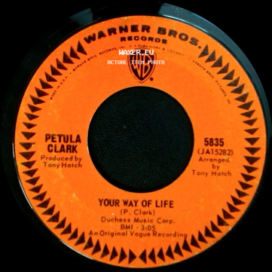Petula Clark - Your Way Of Life / I Couldn't Live Without Your Love side A