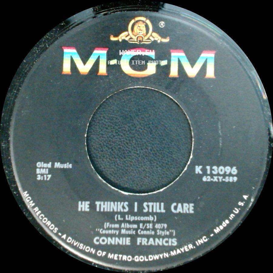 Connie Francis - I Was Such A Fool (To Fall In Love With You) / He Thinks I Still Care side B