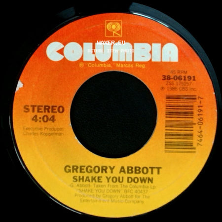 Gregory Abbott - Wait Until Tomorrow / Shake You Down side B