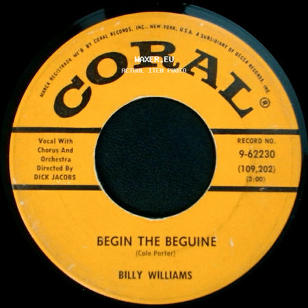 Billy Williams - Begin The Beguine / For You side A