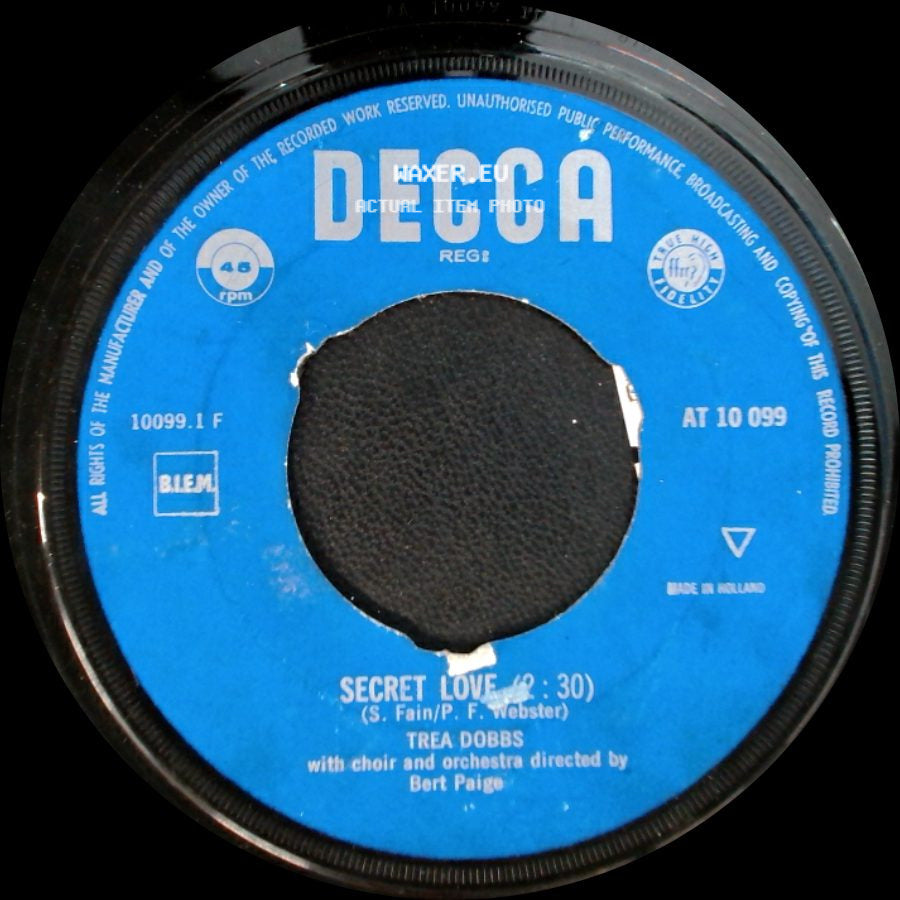 Trea Dobbs - Secret Love (2:30) / It's For You side A