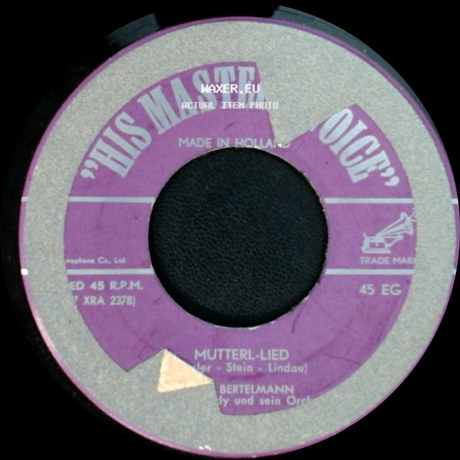 Fred Bertelmann / Bertelmann - Vergiss Mein Nicht / Mutterl-Lied side B