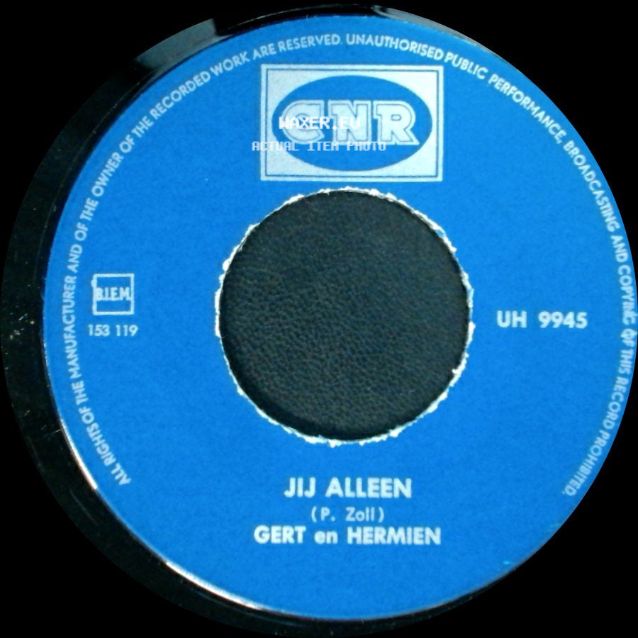 Gert En Hermien - Jij Alleen / Zo Zal Het Altijd Zijn side A