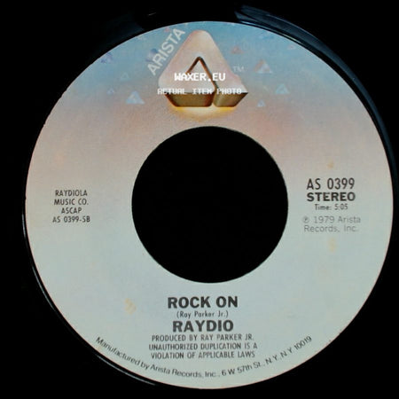 Raydio - You Can't Change That / Rock On side B