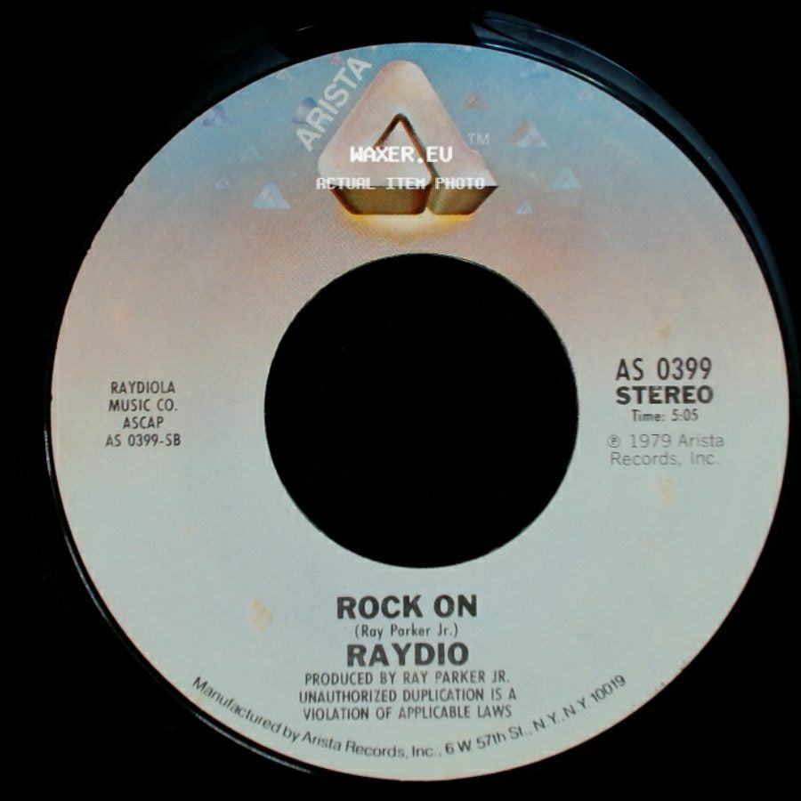 Raydio - You Can't Change That / Rock On side B
