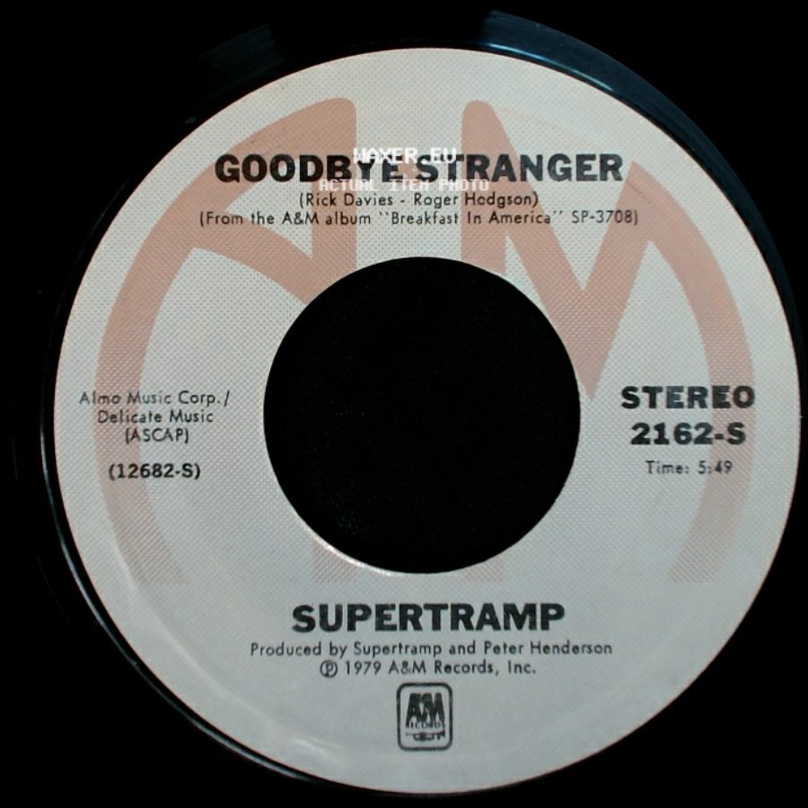 Supertramp - Even In The Quietest Moments / Goodbye Stranger side B