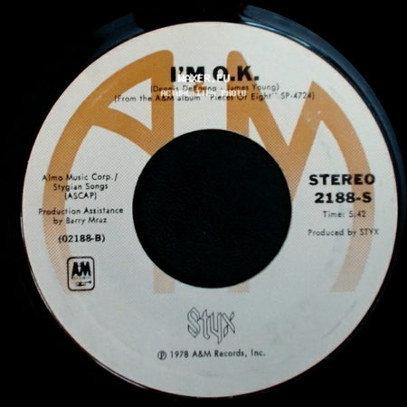 Styx - I'm O.K. / Babe side A
