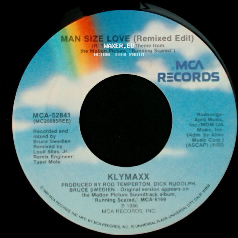 Klymaxx - Man Size Love (Remixed Edit) / Man Size Love side A