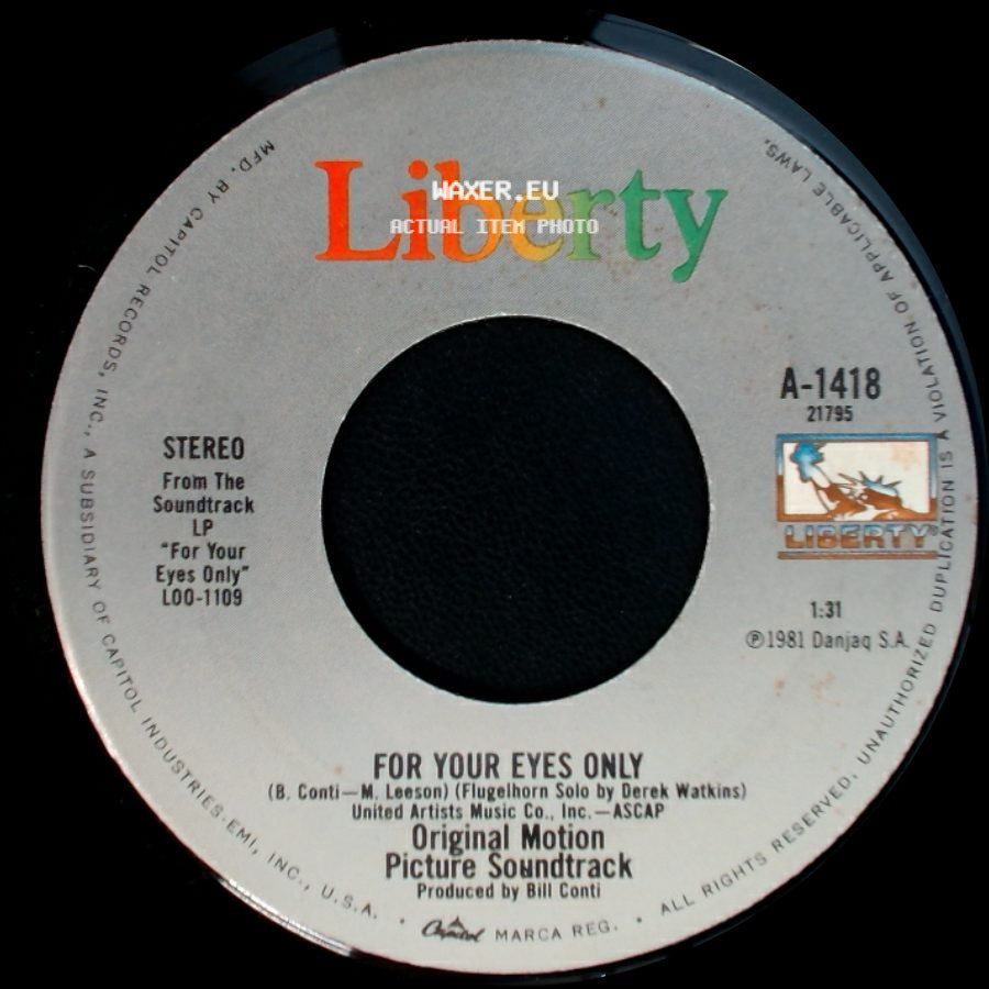 Sheena Easton - For Your Eyes Only / For Your Eyes Only side B
