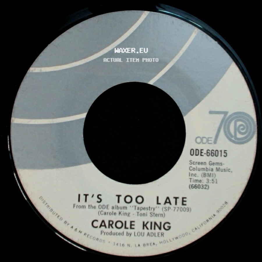 Carole King - It's Too Late / I Feel The Earth Move side A