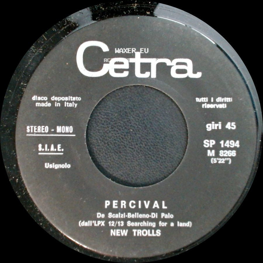 New Trolls - Black Hand / Percival side B