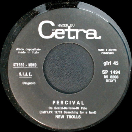 New Trolls - Black Hand / Percival side B