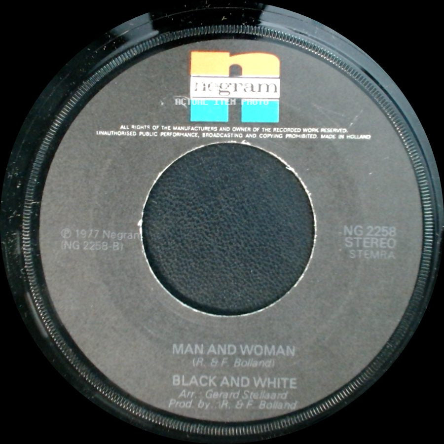 Black And White - Love Me Or Leave Me / Man And Woman side B