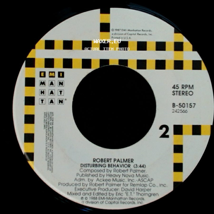 Robert Palmer - Early In The Morning (Single Version) / Disturbing Behavior side B