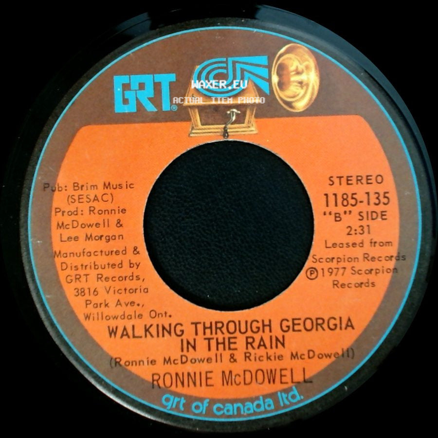 Ronnie Mcdowell - The King Is Gone / Walking Through Georgia In The Rain side B
