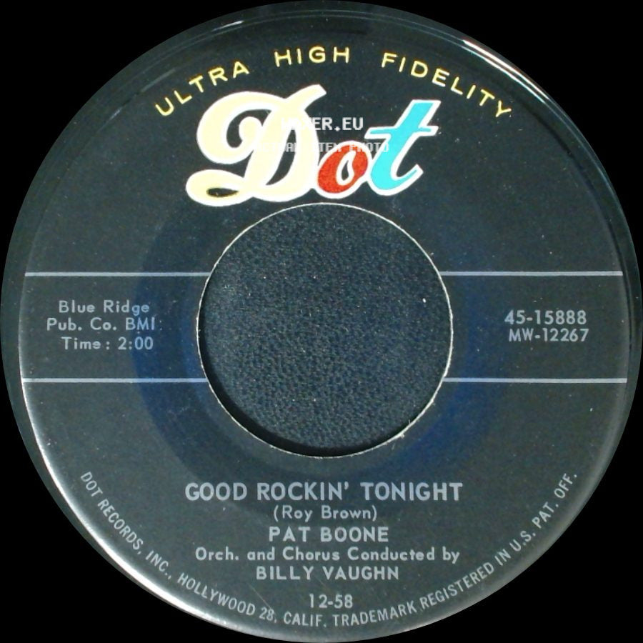 Pat Boone - With The Wind And The Rain In Your Hair / Good Rockin' Tonight side B