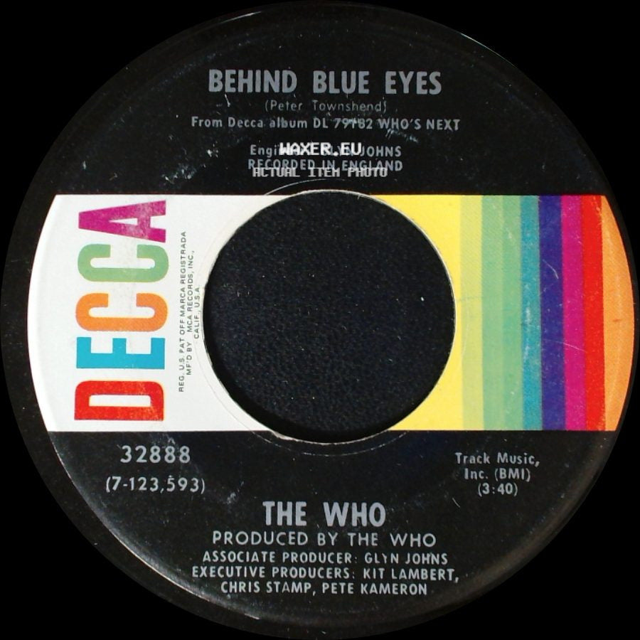 The Who - Behind Blue Eyes / My Wife side A
