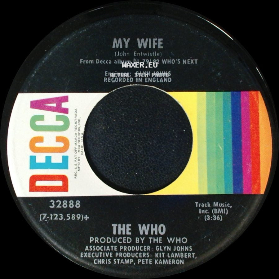 The Who - Behind Blue Eyes / My Wife side B