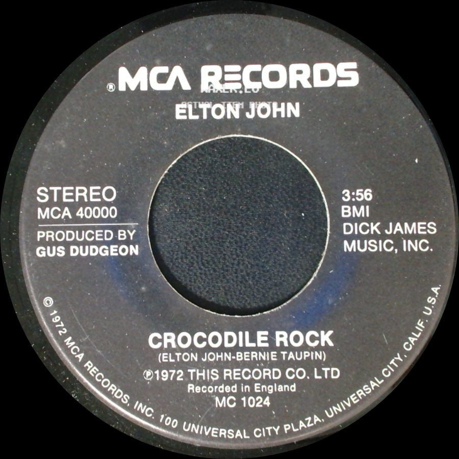 Elton John - Crocodile Rock / Elderberry Wine side A