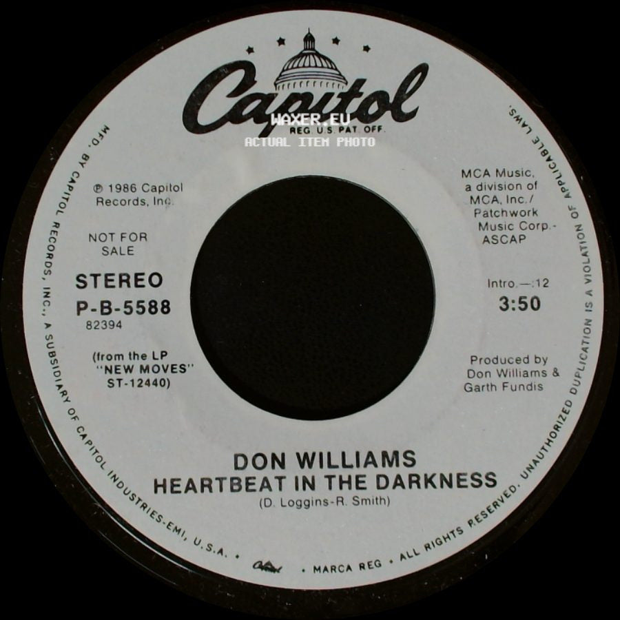 Don Williams - Heartbeat In The Darkness / Heartbeat In The Darkness side A