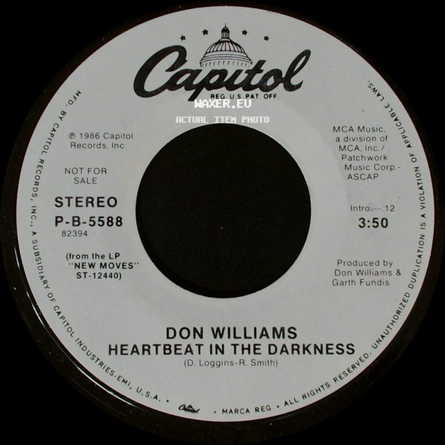Don Williams - Heartbeat In The Darkness / Heartbeat In The Darkness side B