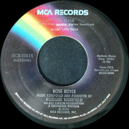 Rose Royce - Unknown Title A / Car Wash side B