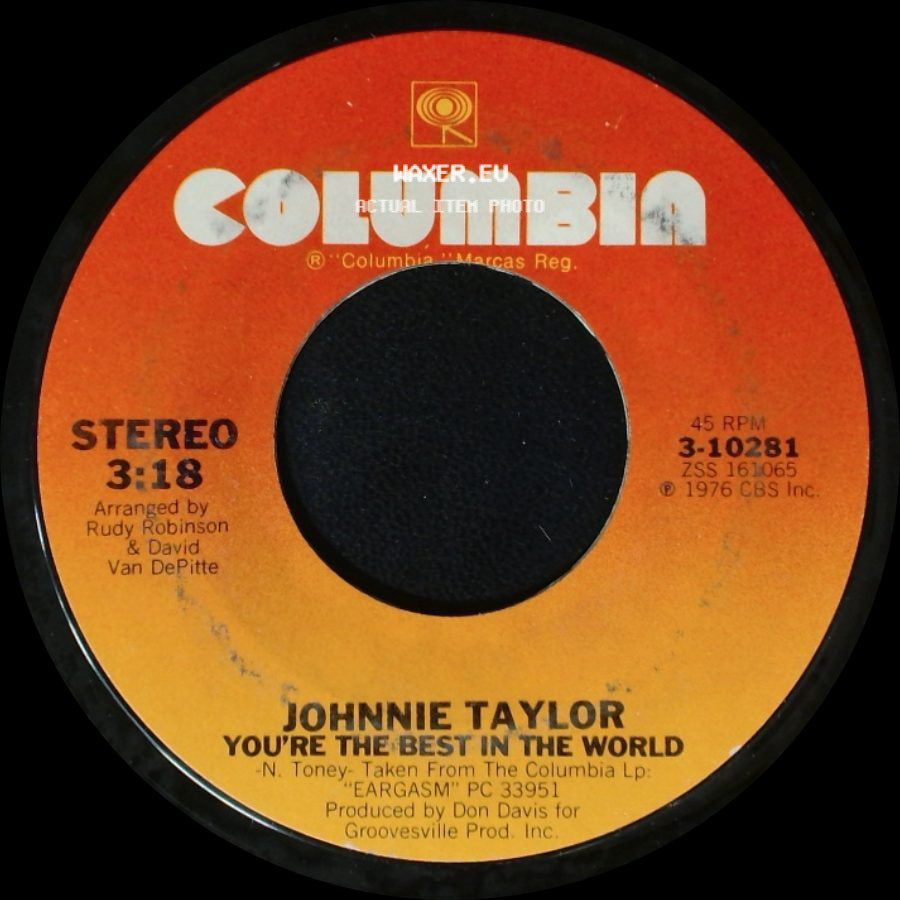 Johnnie Taylor - Disco Lady / You're The Best In The World side B
