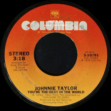 Johnnie Taylor - Disco Lady / You're The Best In The World side B
