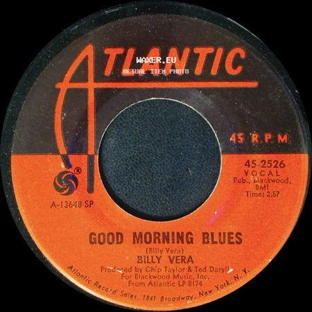 Billy Vera - With Pen In Hand / Good Morning Blues side B