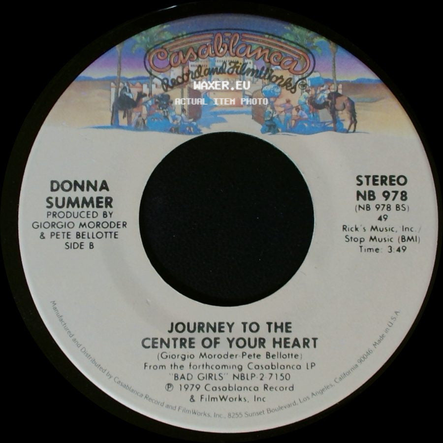 Donna Summer - Hot Stuff / Journey To The Centre Of Your Heart side B
