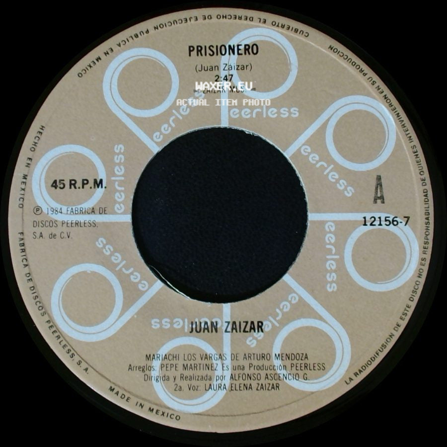 Juan Zaizar - Prisionero / David side A