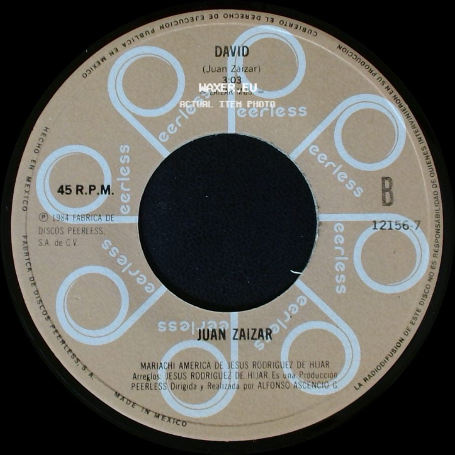 Juan Zaizar - Prisionero / David side B