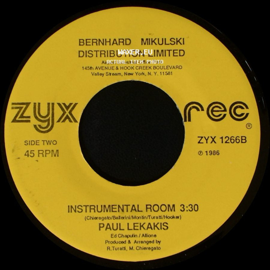 Paul Lekakis - Boom Boom (Let's Go Back To My Room) / Instrumental Room side B