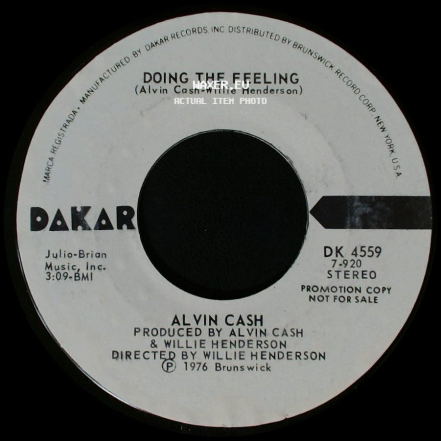 Alvin Cash - Doing The Feeling / Doing The Feeling side B