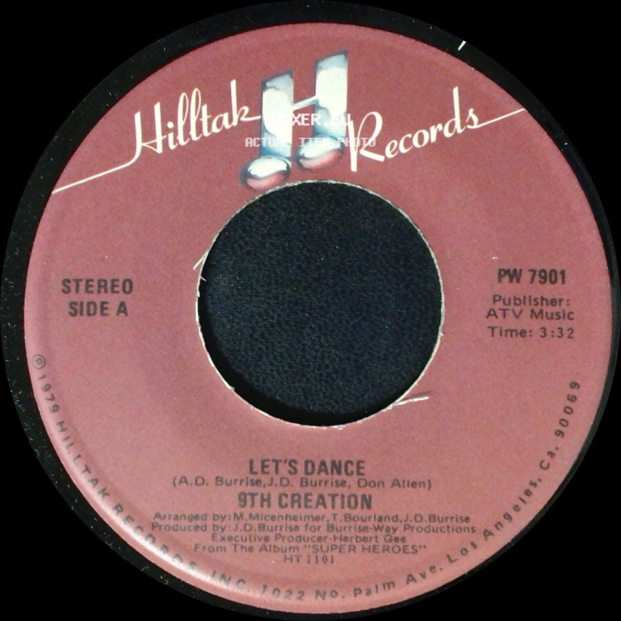 9Th Creation - Let's Dance / Shucks, You're Fine side A