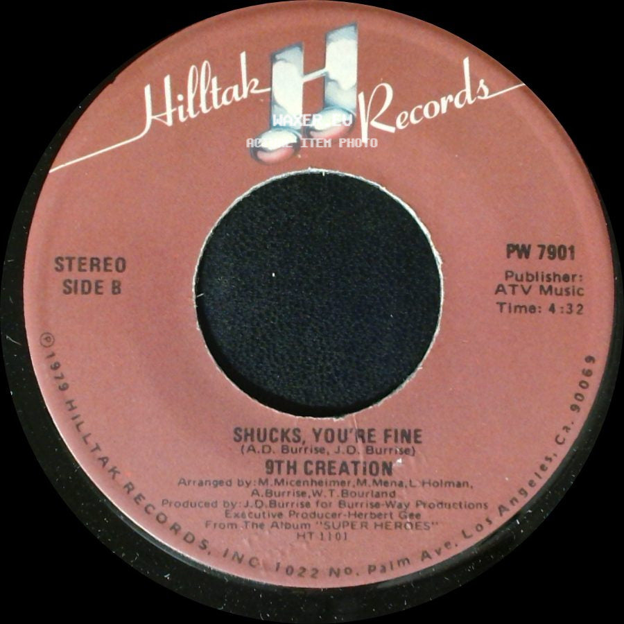 9Th Creation - Let's Dance / Shucks, You're Fine side B