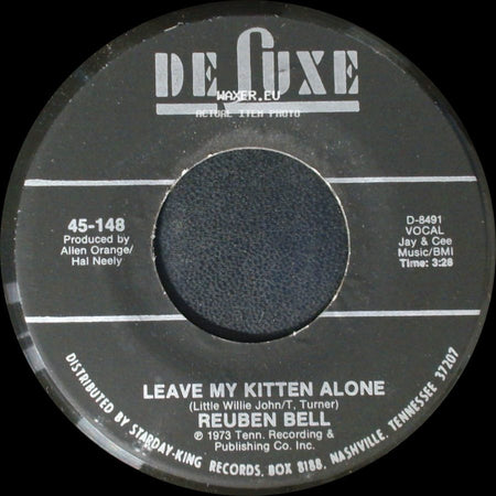 Reuben Bell - All The Time / Leave My Kitten Alone side B