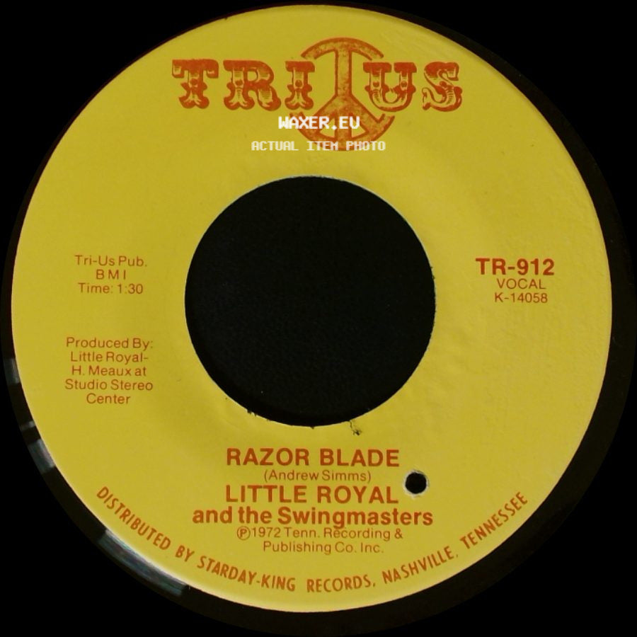 Little Royal And The Swingmasters - Jealous / Razor Blade side B