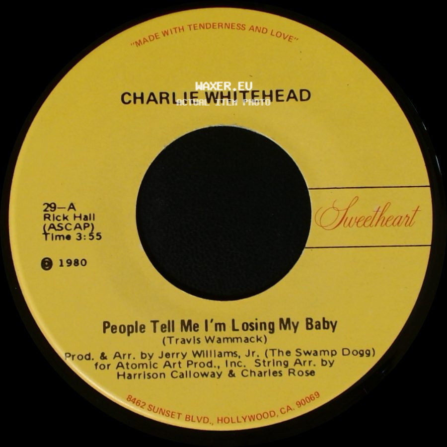 Charlie Whitehead - People Tell Me I'm Losing My Baby / I Finally Found Myself Something To Sing About side A